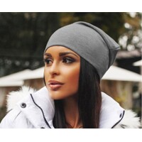 Zimná čiapka Beanie Šmolko univerzálny - Šedá Siva
