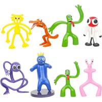 Rainbow Friends Sada 8 ks figúrok na tortu