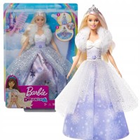 Mattel Barbie Dreamtopia snehová princezná s premenou GKH26