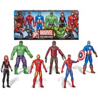 Marvel Sada 6 Figúrok 30 cm Čierna vdova Iron Man Star Lord Amerika Hulk Spiderman od Hasbro