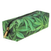 Moderni guľatý peračník / puzdro na zips - Marihuana Weed