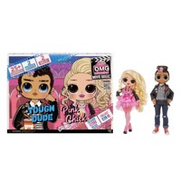 MGA L.O.L. Surprise OMG LOL Movie Magic 2 bábiky - Pink Chick a Tough Dude