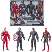 Avengers Sada 4 Figúrok 30 cm Čierny Panter Iron Man Kapitan Amerika Spiderman...