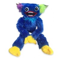 Plyšový Huggy Wuggy - modrá s multi - Plyšák 40 cm