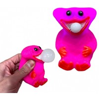 Antistresová mačkacia hračka Huggy Wuggy Ružová svieti LED