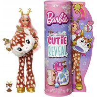 Mattel Barbie Cutie Reveal Bábika séria 3 Zima Jelen HJL61