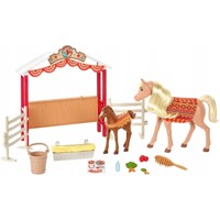Mattel Mustang: Spirit of freedom malá stajňa a kôň a žriebä GXF53