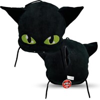 Zag Play Plyšová Miraculous Kouzelná Beruška Tŕpytivý Plagg Kwami Polštář Plyšak 45 cm