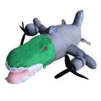 Plyšový TralaleroTralala Italian Brainrot - Bombardiro Crocodilo - Plyšák 28 cm