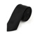 Moderni jednofarebná úzka kravata Slim - čierna