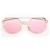 Luxusné Slnečné Okuliare Zrkadlové Glam Rock Mačacie - Růžove