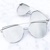 Luxusné Slnečné Okuliare Zrkadlové Glam Rock Mačacie - Strieborne