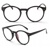Štýlové číre Retro okuliare Wayfarer Vintage - čierne