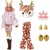 Mattel Barbie Cutie Reveal Bábika séria 3 Zima Jelen HJL61