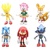 Sonic Sada 6 ks figúrok na tortu + dekorácia toppery samolepky