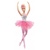 Mattel Barbie Svetelná Magicka Baletka s ružovou sukňou HLC25
