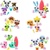 Bandai Sada 3 figúrok Littlest Pet Shop Trio Surprise Box séria 1