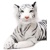 Veľký plyšový biely tiger ležiaci - Plyšák 100 cm